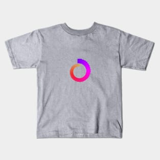 Infinity spiral purple to yellow Kids T-Shirt